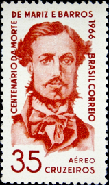 Бразилия 1966 год . Антонио Карлос Mariz Barros , командир корвета "Бельмонте" в 1862 году .