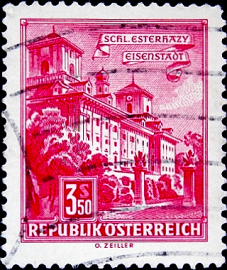 Австрия 1962 год . Дворец Эстерхази, Айзенштадт . 3,5 s . Каталог 0,65 фунтов . (2)