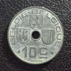 Бельгия Германская оккупация 10 центов 1944 d год.