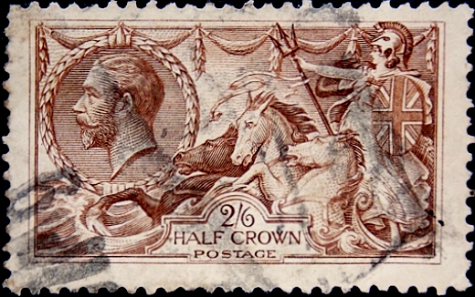 Великобритания 1915 год . Король Георг V - Морские Коньки . Каталог 225,0 £ . (4)