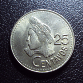 Гватемала 25 сентаво 1993 год.