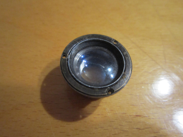 Окуляр оптического прибора линза, лупа, объектив старинный 24 мм.