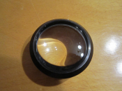Окуляр оптического прибора линза,  лупа, объектив СССР 57,1 мм.