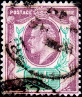 Великобритания 1902 год . король Эдвард VII . 1,5 p . Каталог 24 £ . (3)  