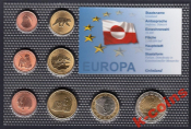 Фарерские острова Пробный набор 8 монет.
