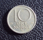 Норвегия 10 эре 1978 год.