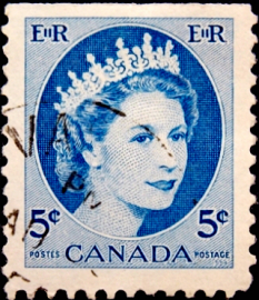 Канада 1954 год . Королева Елизавета II . (2)