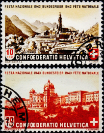 Швейцария 1942 год . Национальный Праздник (1942) , полная серия . Каталог 4,0 €. (1)