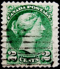 Канада 1871 год . Queen Victoria 2 с . Каталог 85,0 £ . (1)
