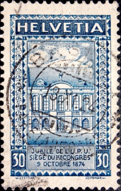 Швейцария 1924 год . U. P. U. (Всемирный почтовый союз), 50-летие . Каталог 9,0 €.