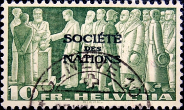 Швейцария 1939 год . Лига наций , голосование . Каталог 45,0 €. (3)