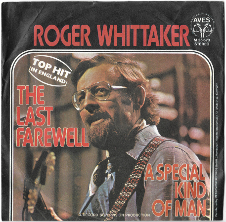 Roger Whittaker "The Last Farewell" 1975 Single  