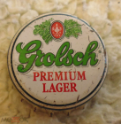 Пробка кронен пиво Grolsch черный обод редкая
