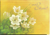 Открытка СССР 1988 г. С 8 марта. флора, цветы худ. Л. Похитонова ДМПК прошла почту
