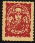 Непочтовая рекламная марка Австрия 1923 год. Международная выставка почтовых марок Вена