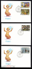КПД СССР 1979 г. Международный год ребенка. Детские рисунки на марках. СГ Москва 3 КПД комплект