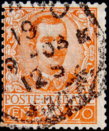 Италия 1901 год . Виктор Эммануил III . 20c . Каталог 1,4 £. (1)