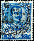 Италия 1901 год . Виктор Эммануил III . 25c . Каталог 3,25 £.
