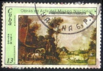 Марка Куба 1978 г. Национальный музей живопись гаш.
