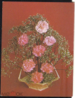 Открытка СССР 1989 г. Композиция с цветами. Мини. фото. С. Мартьяхина чистая