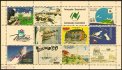 Блок непочтовых марок город Ньюкасл 1988 г. Австралия юбиленые марки **