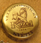 Пробка от пива Kozel (Velkopopovicky Kozel) золотистая - вид 1