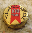 Пробка кронен Пиво TUBORG GOLD DELUXE 100 Years 2000-е старая редкая