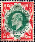 Великобритания 1902 год . Король Эдвард VII . 1 британский шиллинг . Каталог 60 £ . (3)