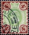 Великобритания 1902 год . король Эдвард VII . 4 p . Каталог 35 £ . (2)