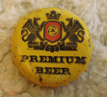 Пробка кронен Пиво Оболонь Украина Premium Beer желтая редкая 2000-е