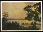 Открытка СССР 1952 г. Китай КНР г. Ханчжоу. Вид на Озеро Сиху. фото. Микоши чистая эксилибрис