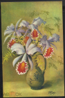 Открытка Германия 1940-е . Цветы, орхидеи. редкая подписана