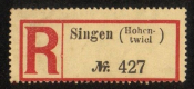 Непочтоавя доплатная марка Зинген (Hohentwiel) №427