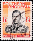 Родезия Южная 1937 год . Король Георг VI . 1,6 s . Каталог 3,50 £ . (1)