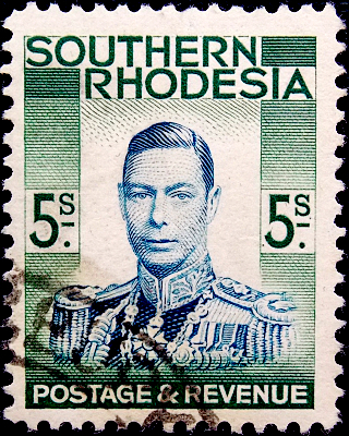 Родезия Южная 1937 год . Король Георг VI . 5 s . Каталог 5,0 €. 