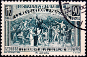 Франция 1939 год . 150-летию революции: клятва . Каталог 2,40 £ . (2)