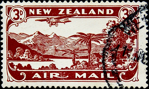 Новая Зеландия 1931 год . Пейзаж озера . 3p . Каталог 20 € 
