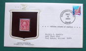 Исторические марки США оригинальный конверт Филвыставка Вашингтон