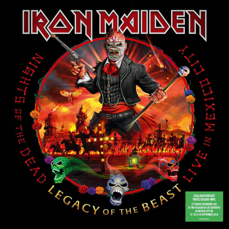 Iron Maiden "Nights Of The Dead, Legacy Of The Beast: Live In Mexico City" 2020 3Lp Colour SEALED 