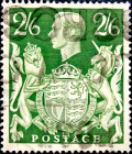 Великобритания 1942 год . King George VI . 2,6 s . Каталог 1,50 £ . 