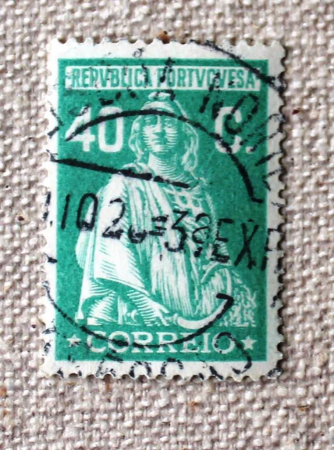 Португалия 1926 Церера  древнеримская богиня урожая и плодородия Sc# 262 Used