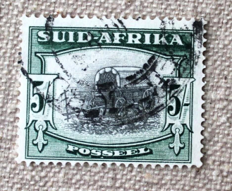 Южная Африка 1927 воловья повозка Sc# 31b Used