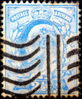 Великобритания 1902 год . король Эдвард VII . 2,5 p . Каталог 15 £ . (5)