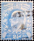 Великобритания 1902 год . король Эдвард VII . 2,5 p . Каталог 15 £ . (6)