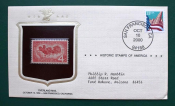 Исторические марки США оригинальный конверт Филвыставка Почта