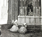 Монастырь Баталья в Португалии 1840 Гравер B. Metzeroth  9,5 х 14 см  Лист 12 х 18,5 см - вид 3