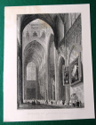 Интерьер Антверпенского собора  1838  William Henry Bartlett, J. Woods  10 х 14,3 см  Лист 13,5 х 17,5 см