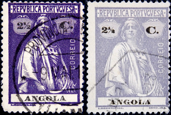 Ангола 1914 год . Церес , 2,5 c .