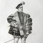 Иоганн Вильгельм, герцог Саксен-Веймарский  8.6 х 13.5 см  Лист 11,8 х 20,5 см  1548  г  Лукас Кранах Младший  - вид 2
