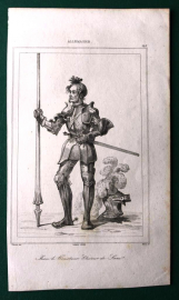 Иоганн Твёрдый гравюра Леметра, Вернье и Морэ  8,8 х 13 см  Лист 11,5 х 20 см
